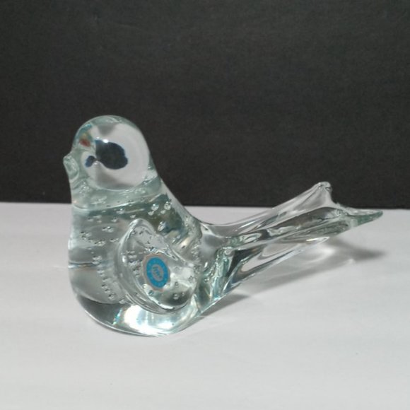 Art Glass Bird/Dove Clear by I.W. Rice & Co - Picture 6 of 8